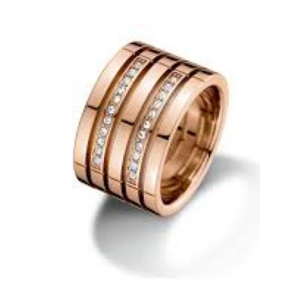 NWOT TOMMY HILFIGER CIGAR RING IN ROSE GOLD - SIZE 9 - Picture 2 of 6